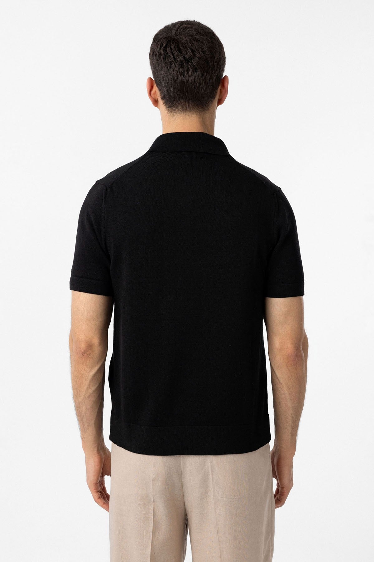 100% Cotton Crew-Neck Knit T-Shirt