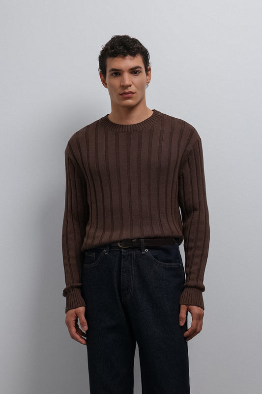 Antioch 100% Cotton Ribbed Men's Sweater