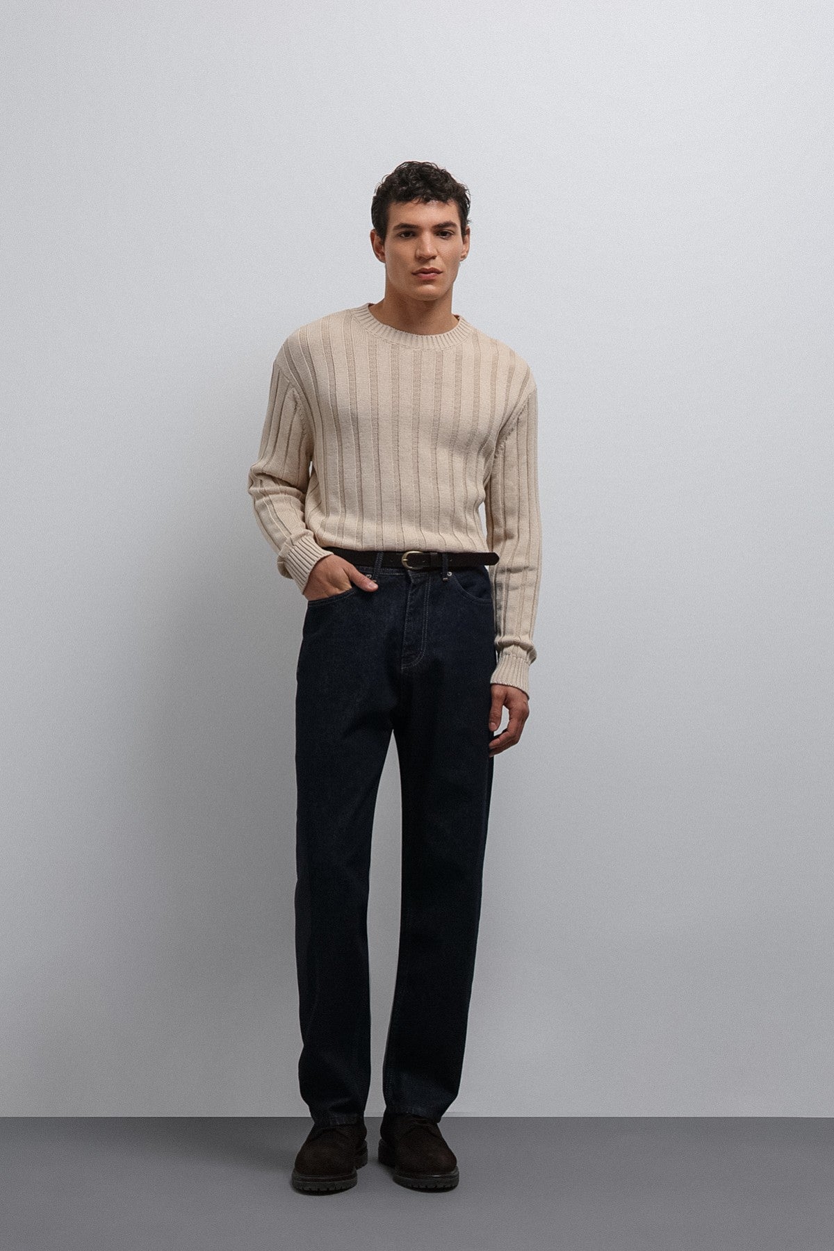Antioch 100% Cotton Ribbed Men's Sweater