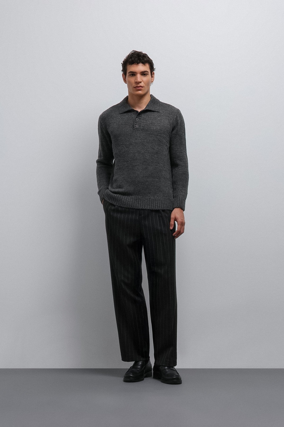 Antioch Button-Down Collar Men's Sweater