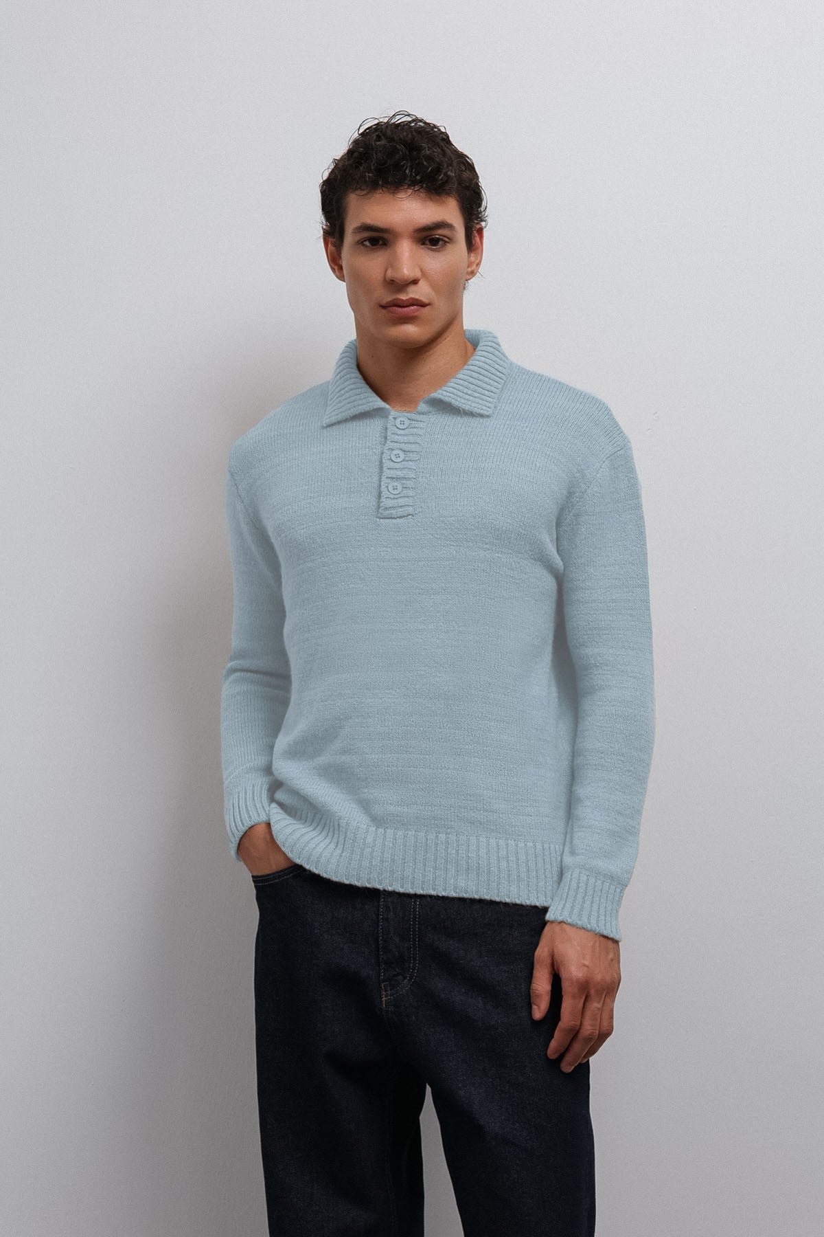 Antioch Button-Down Collar Men's Sweater