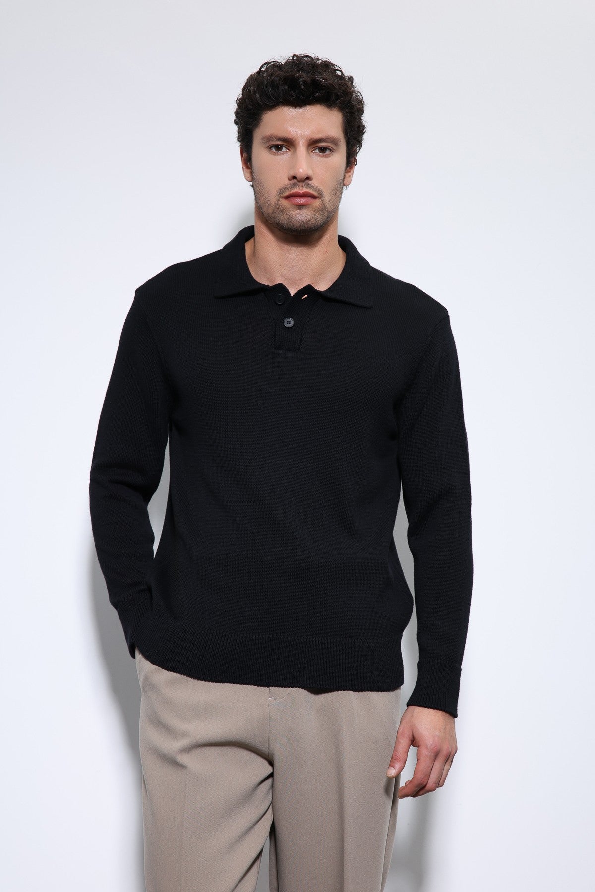Antioch Polo Neck Basic Men's Sweater