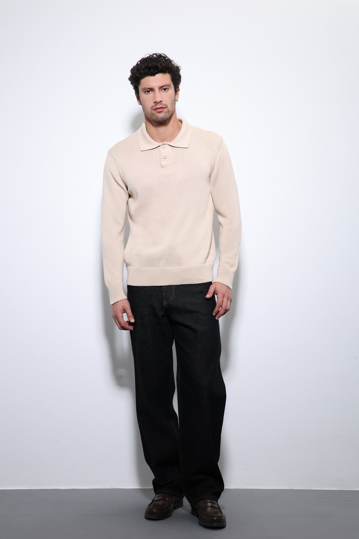 Antioch Polo Neck Basic Men's Sweater