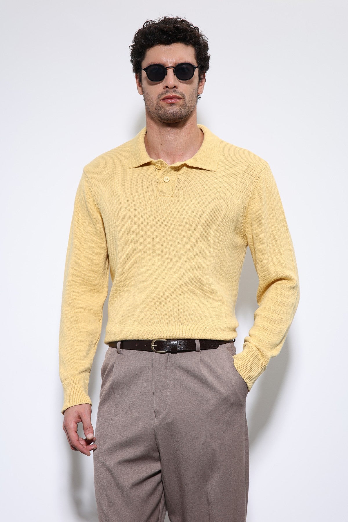 Antioch Polo Neck Basic Men's Sweater