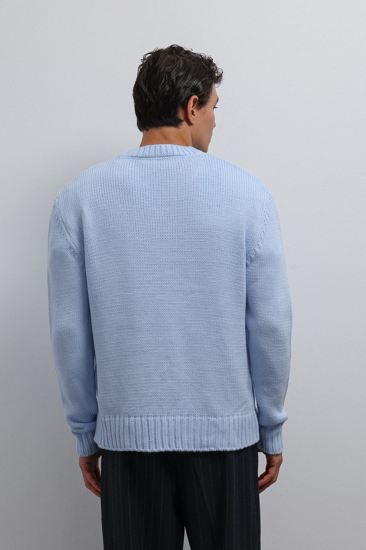 Men's V-Neck Sweater with Antioch Texture