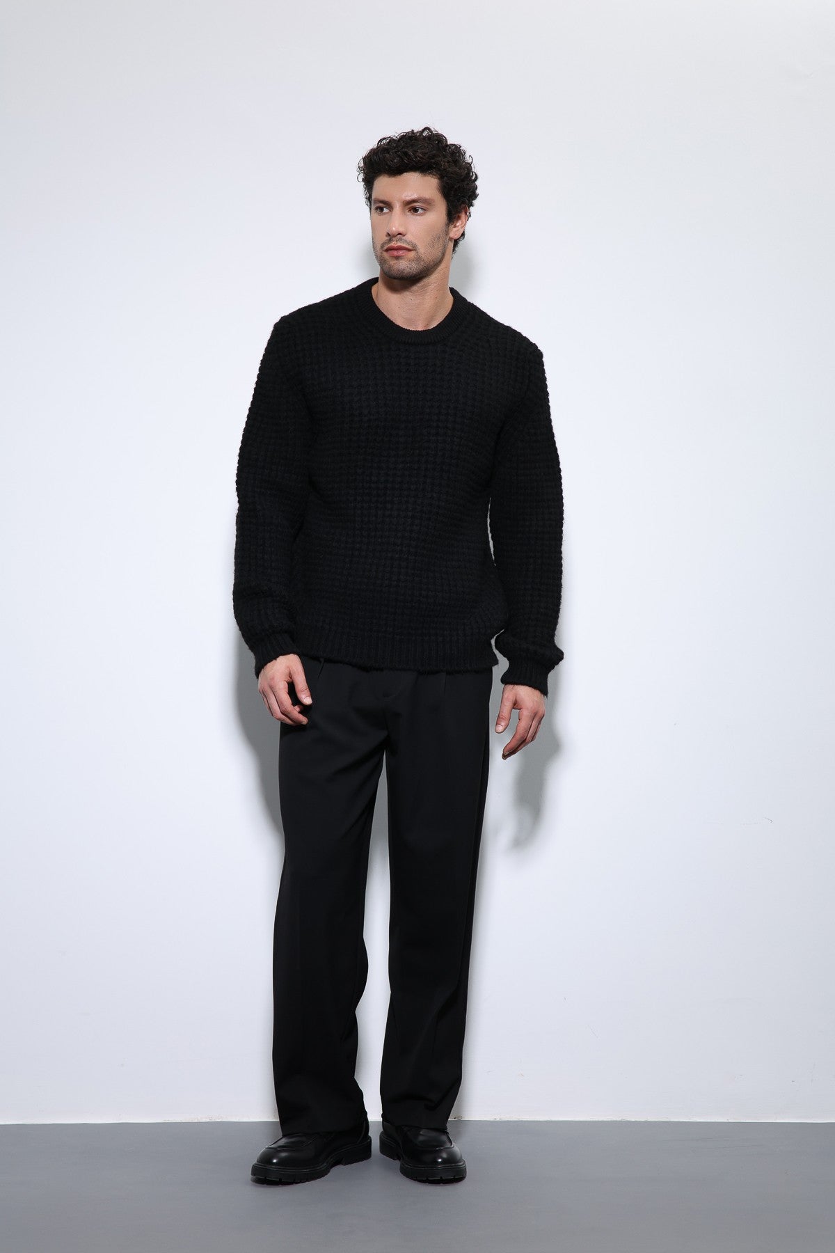 Antioch Knitted-Textured Men's Sweater