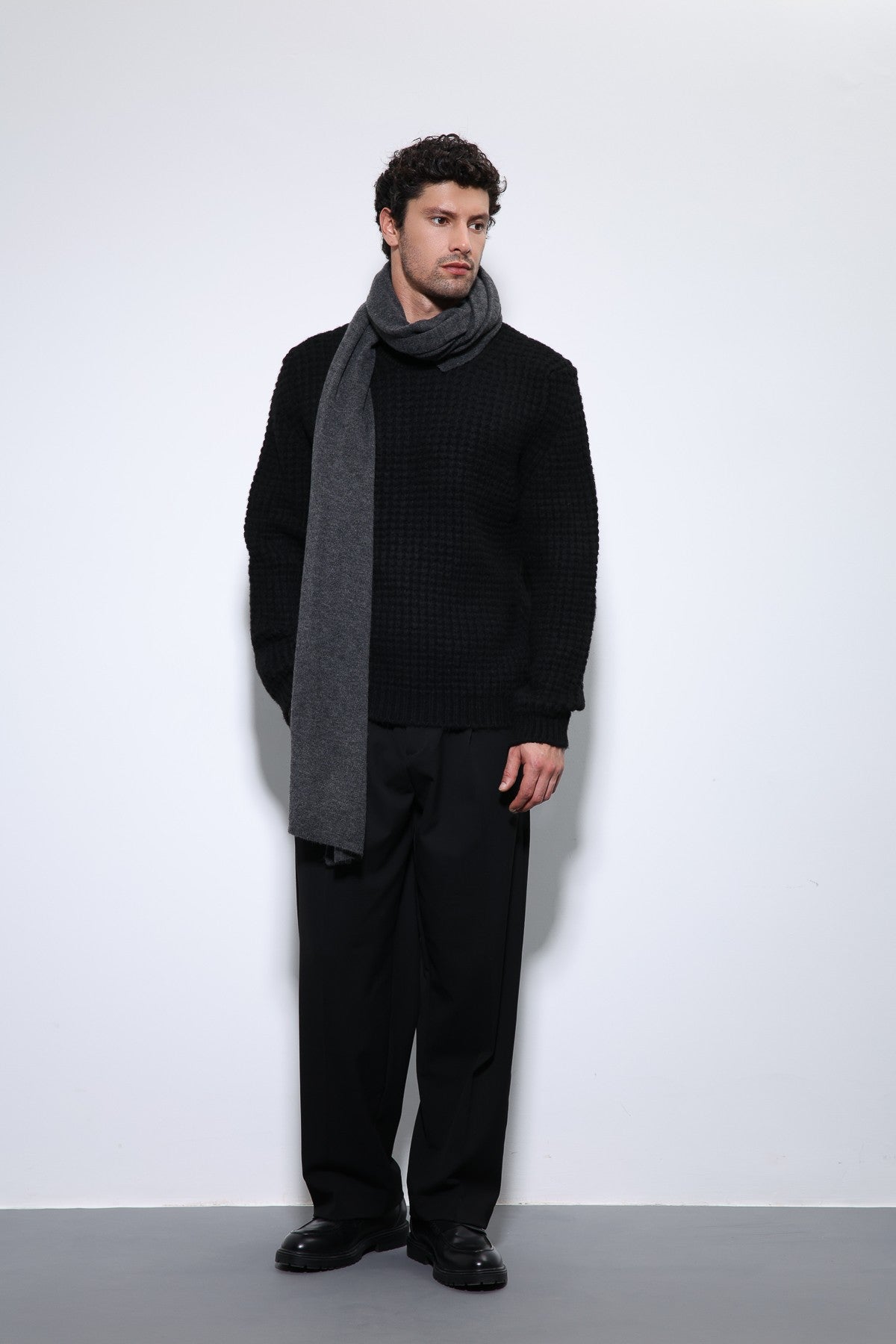 Antioch Knitted-Textured Men's Sweater