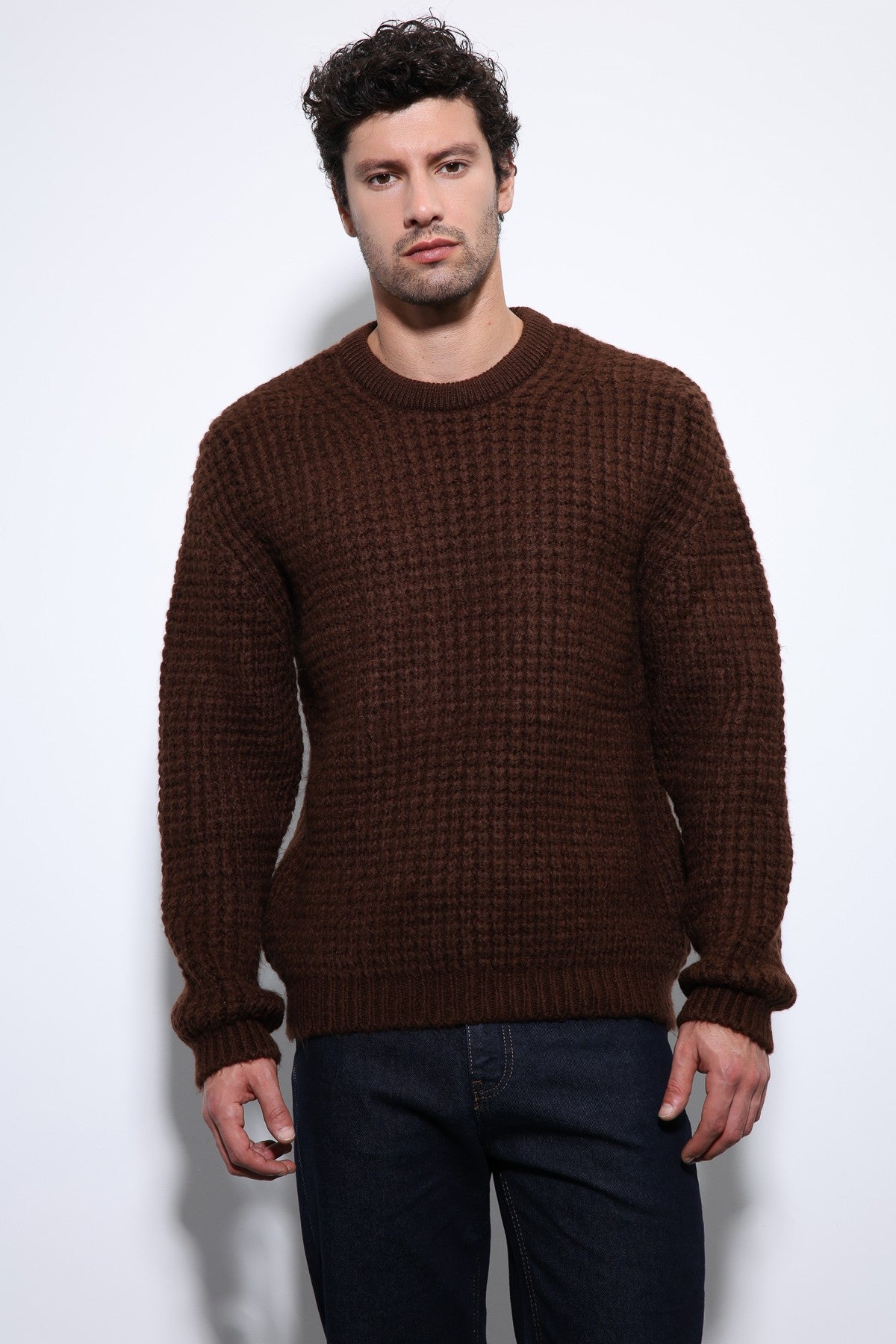 Antioch Knitted-Textured Men's Sweater