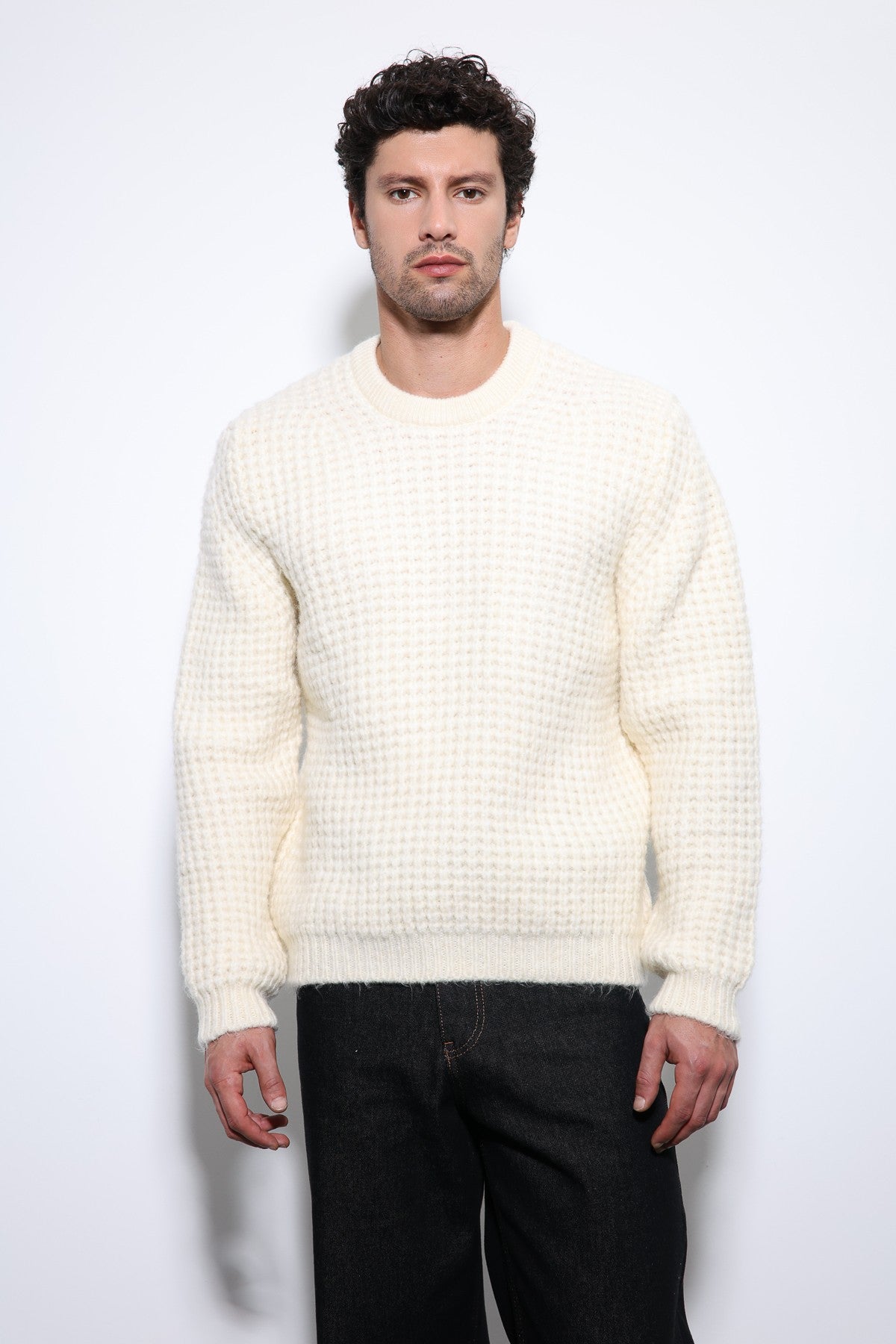 Antioch Knitted-Textured Men's Sweater