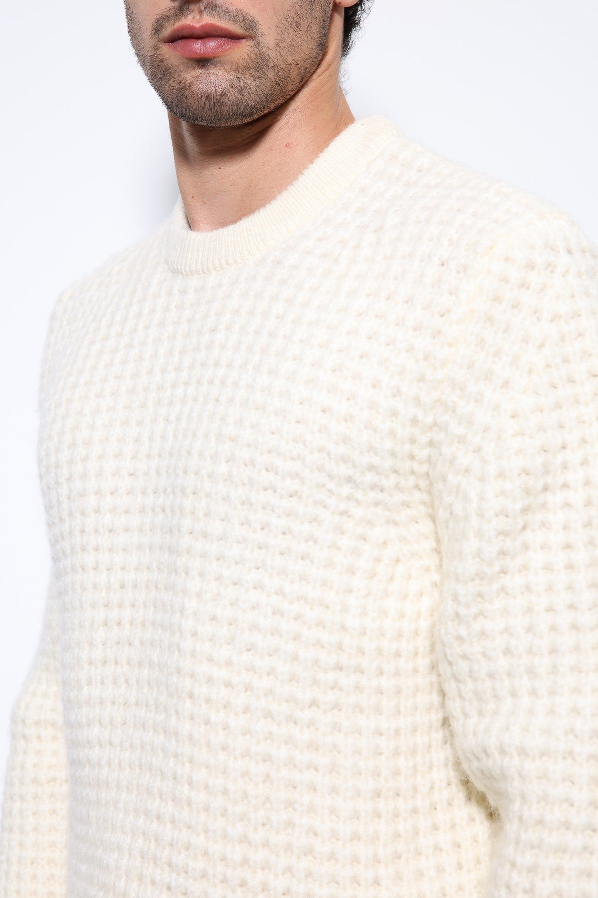 Antioch Knitted-Textured Men's Sweater