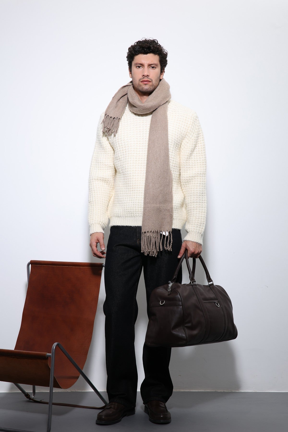 Antioch Knitted-Textured Men's Sweater