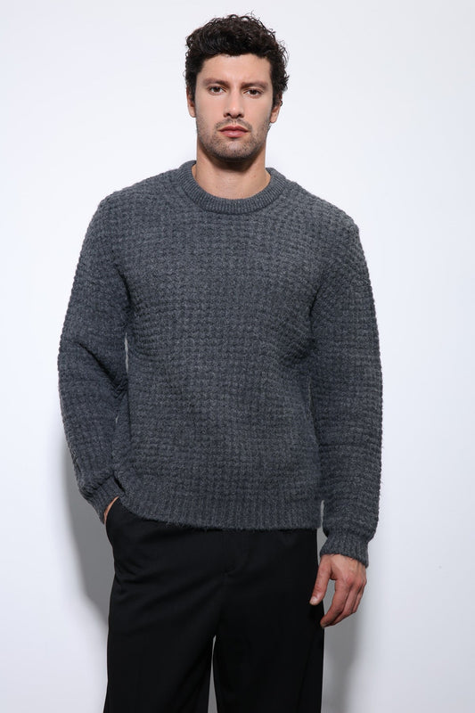 Antioch Knitted-Textured Men's Sweater