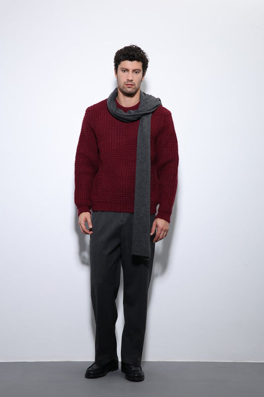 Antioch Knitted-Textured Men's Sweater