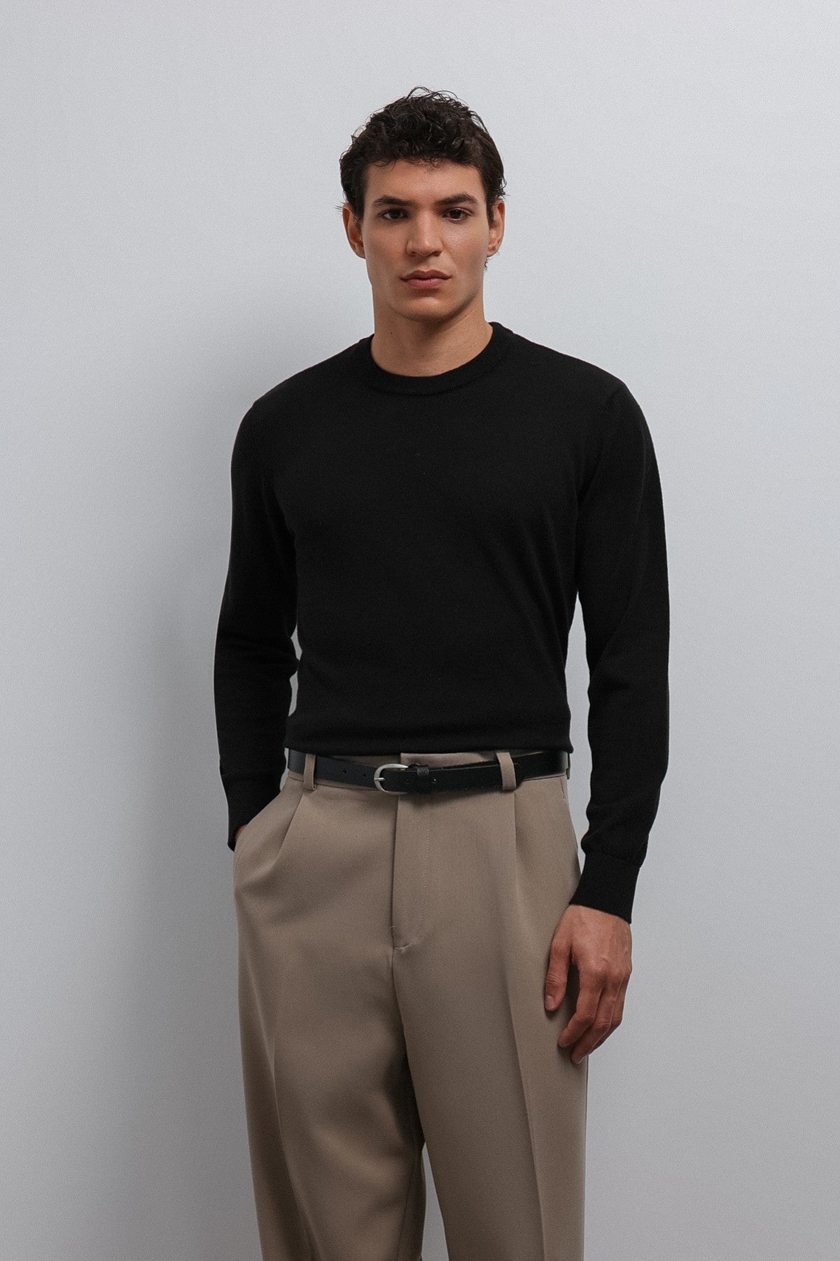 Antioch Soft-Textured Basic Men's Sweater