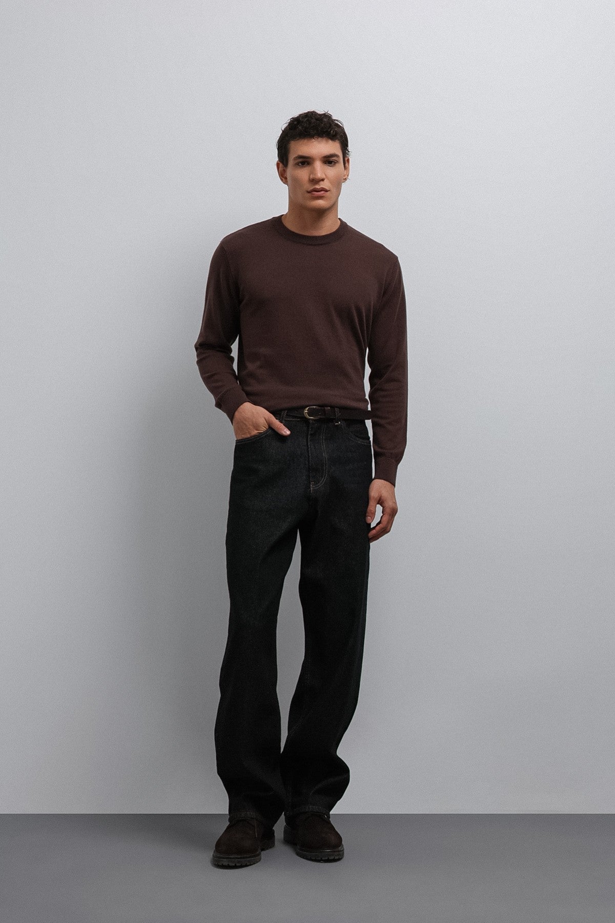 Antioch Soft-Textured Basic Men's Sweater