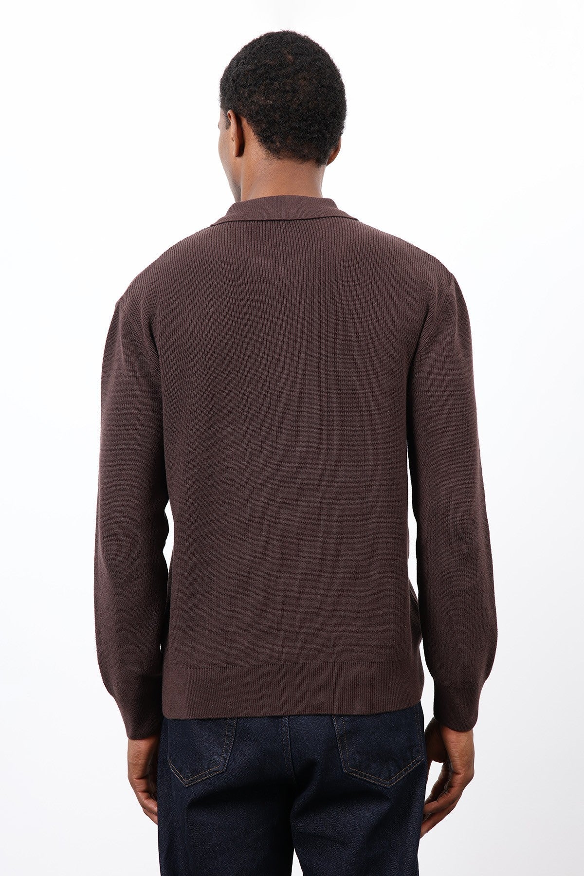 Antioch Men's Zipper-Front Knit Sweater