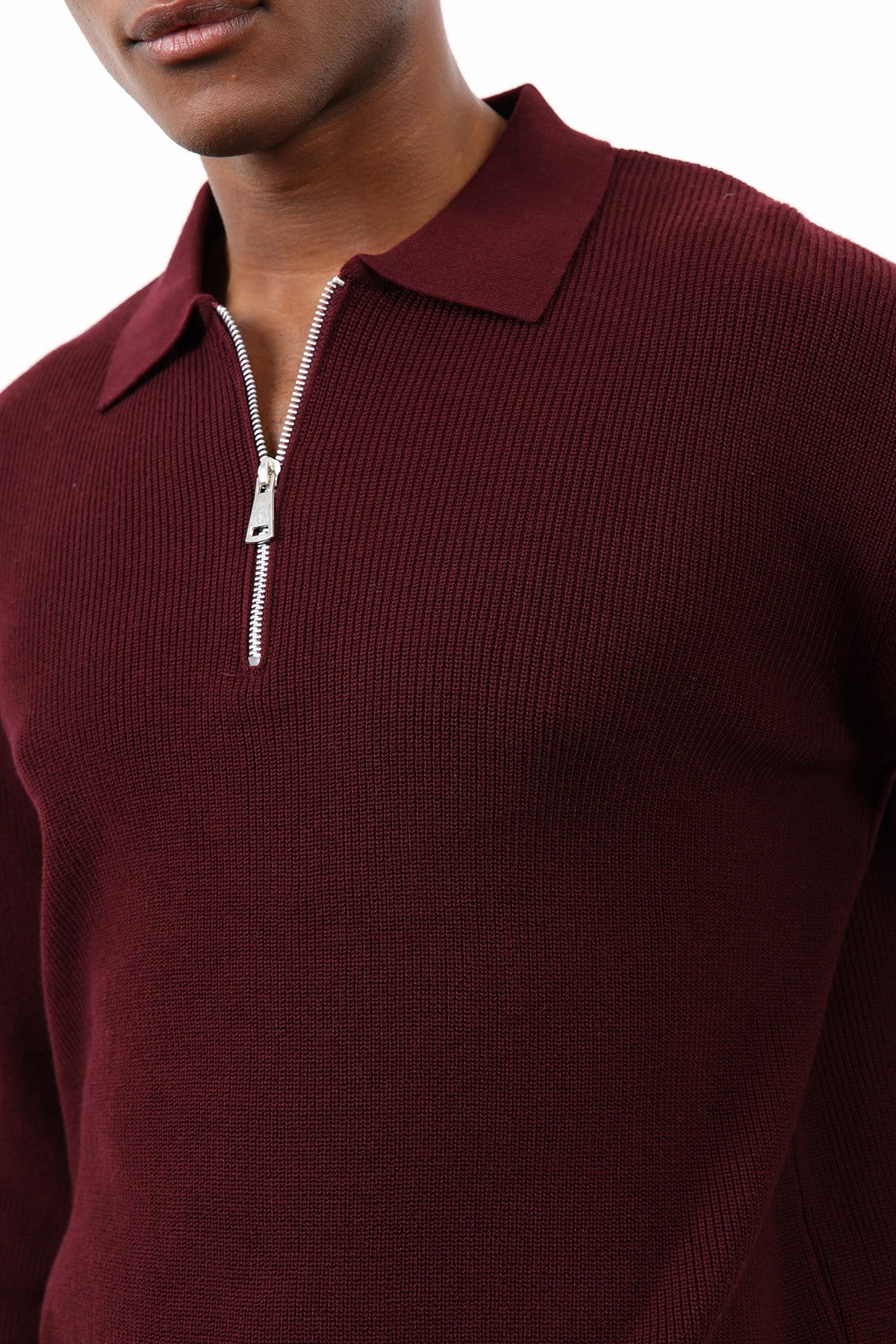 Antioch Men's Zipper-Front Knit Sweater