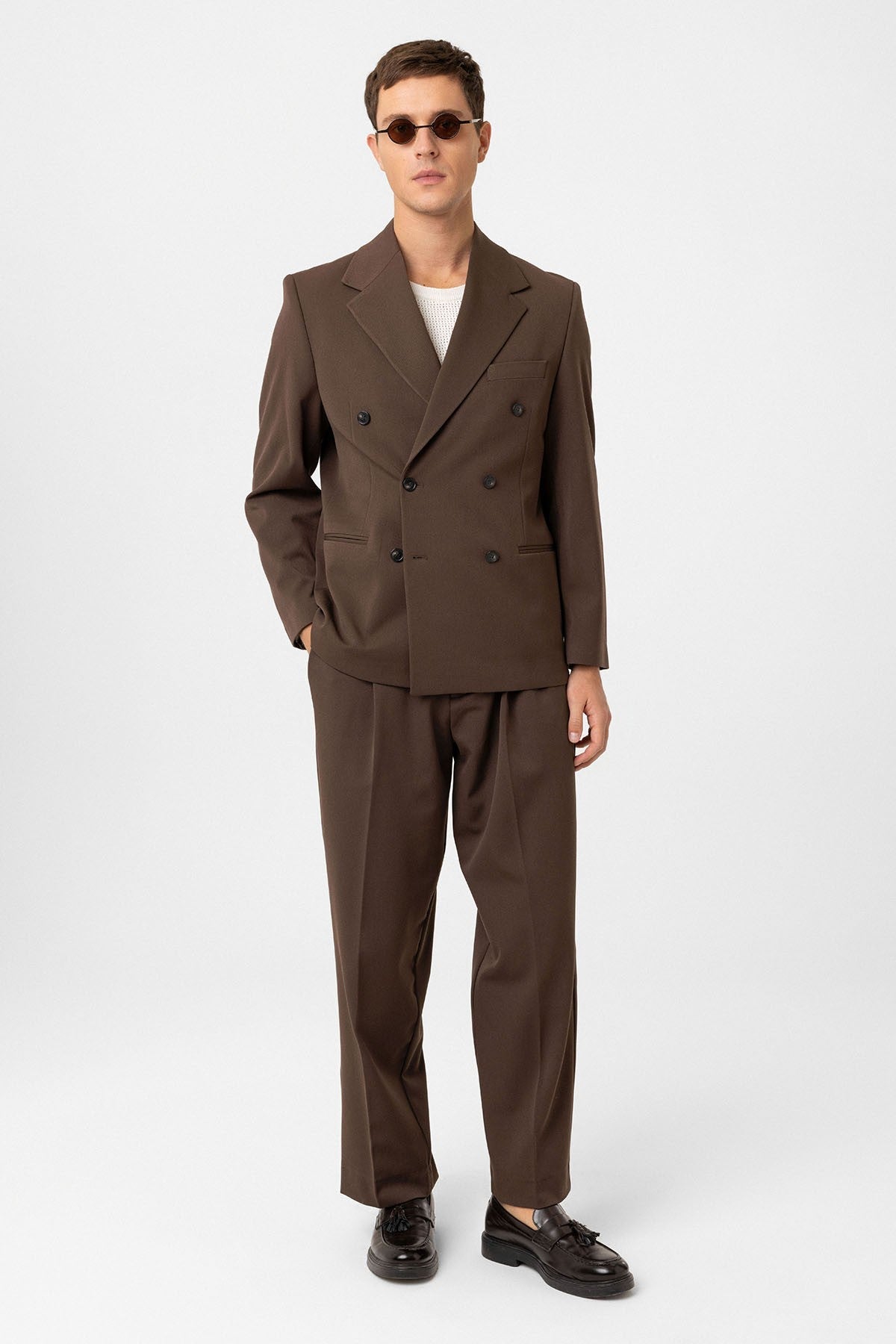 Antioch Relax Fit Double-Breasted Men's Blazer
