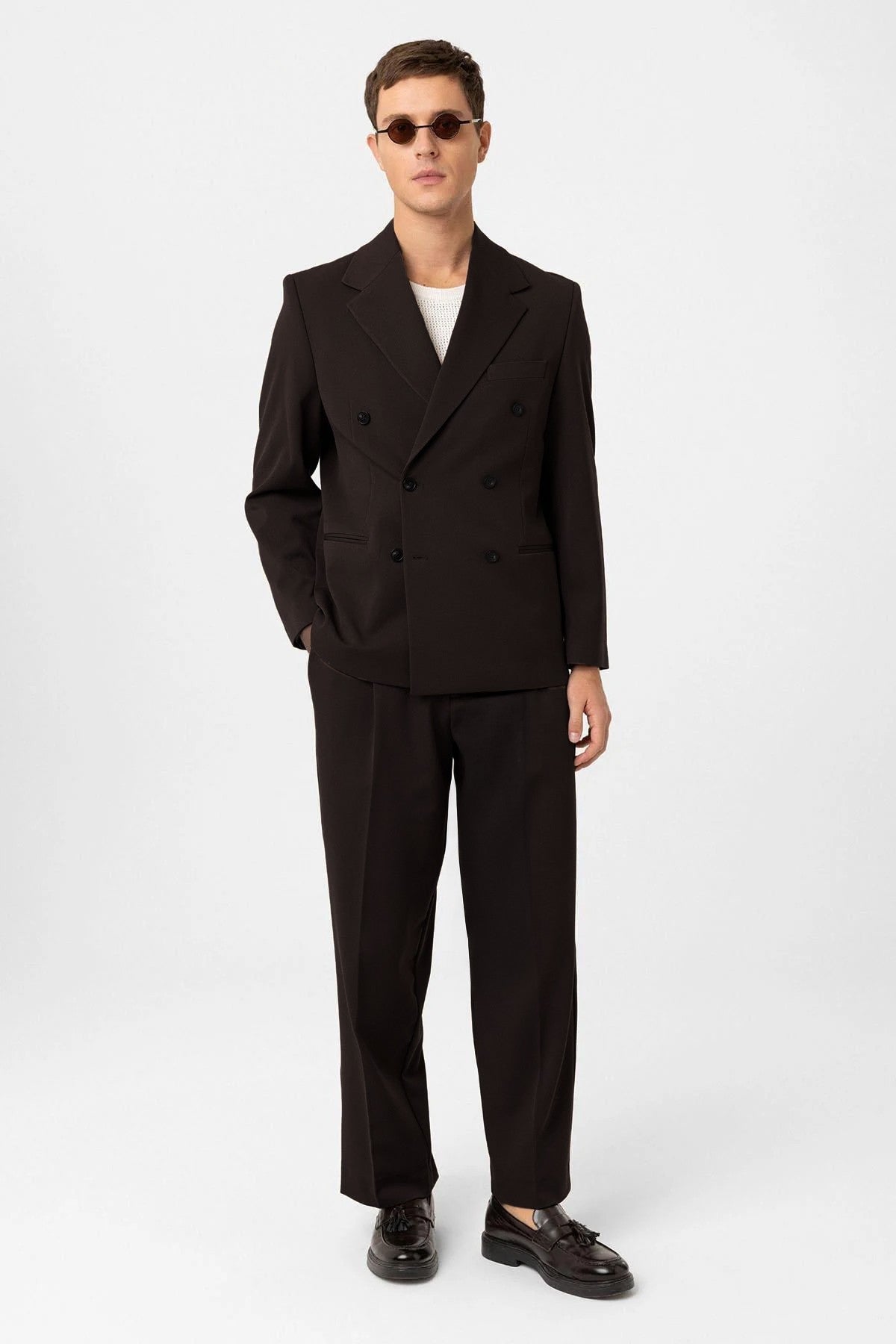 Antioch Relax Fit Double-Breasted Men's Blazer