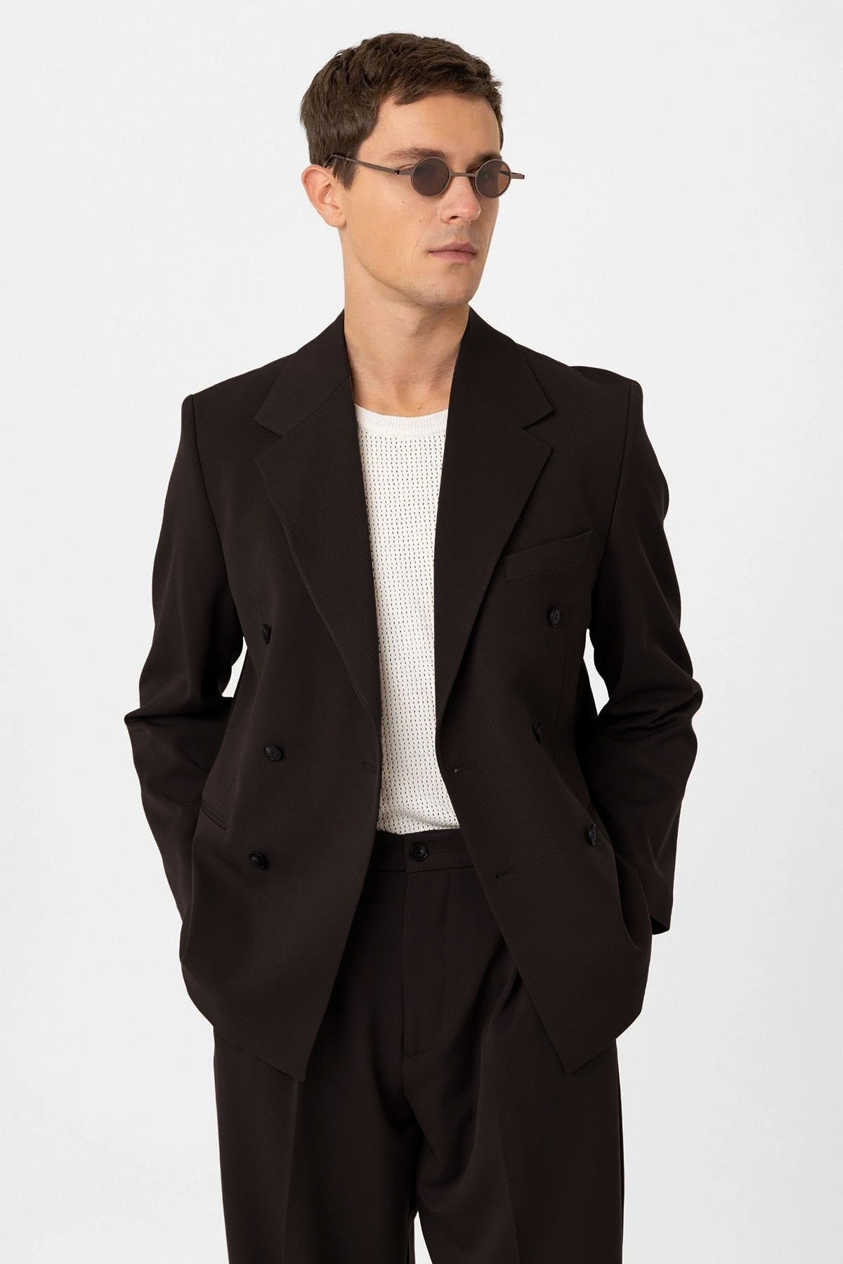 Antioch Relax Fit Double-Breasted Men's Blazer