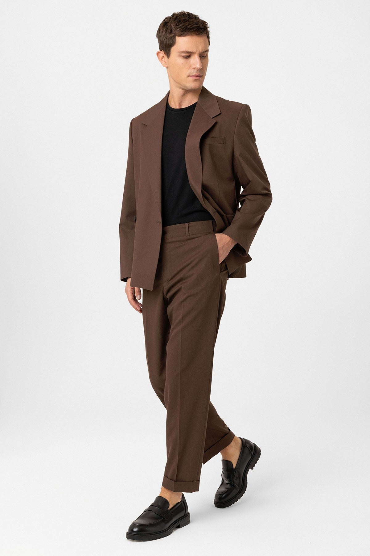 Antioch Relax Fit Double-Breasted Men's Technical Blazer Jacket