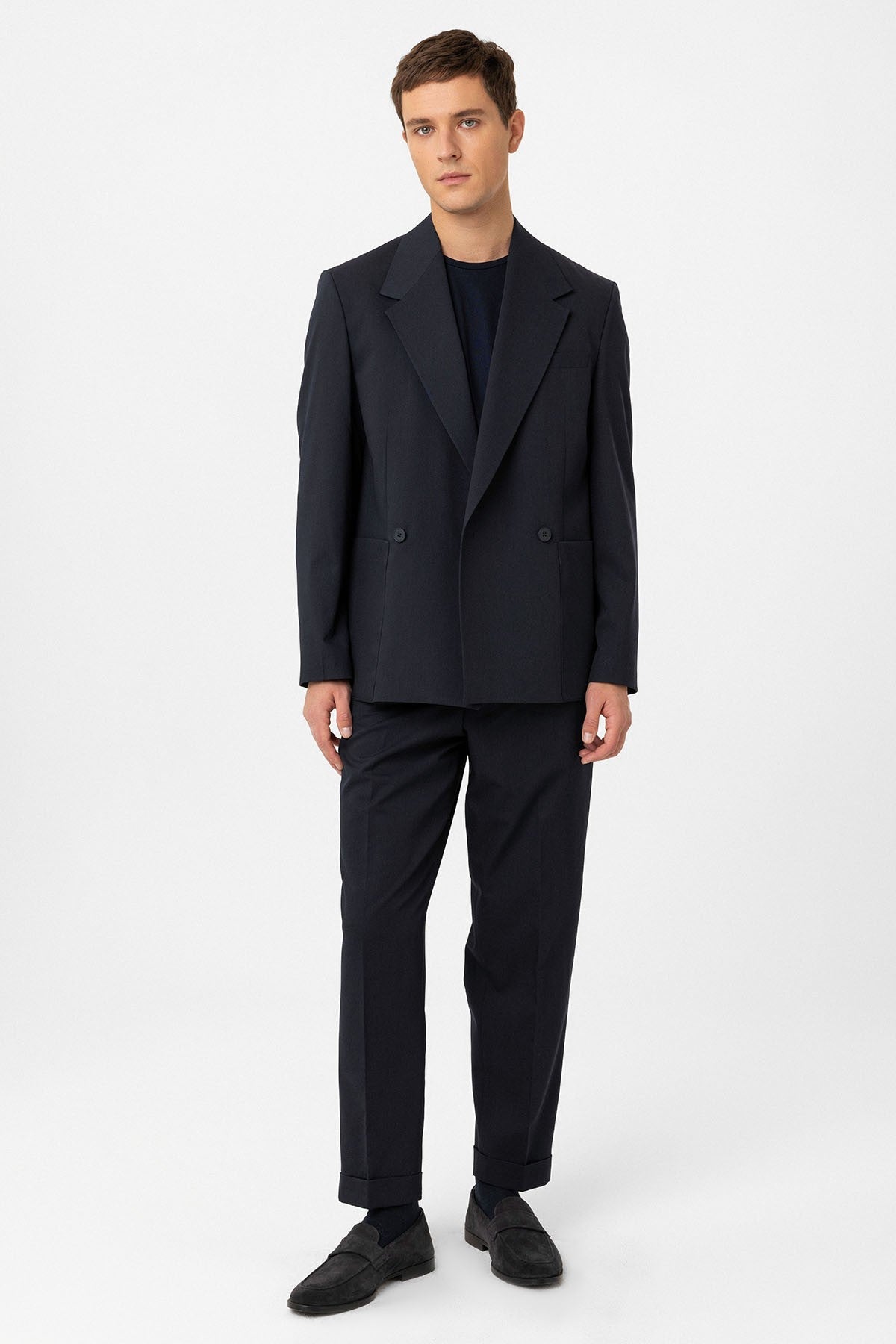 Antioch Relax Fit Double-Breasted Men's Technical Blazer Jacket