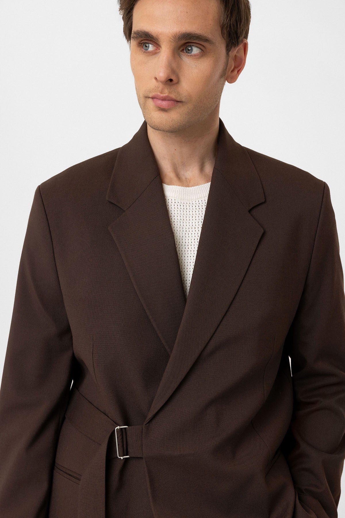 Antioch Belted Relaxed-Fit Men's Blazer Jacket