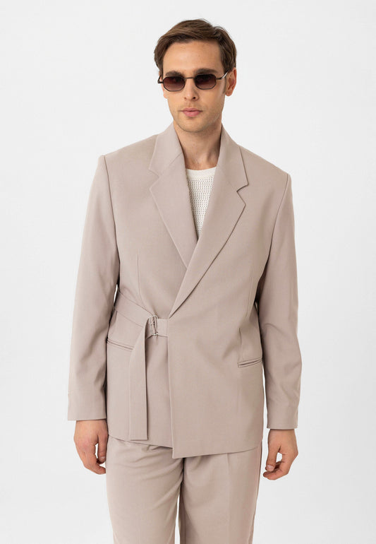 Antioch Belted Relaxed-Fit Men's Blazer Jacket