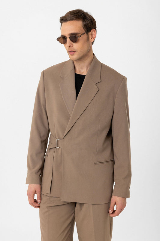 Antioch Belted Relaxed-Fit Men's Blazer Jacket