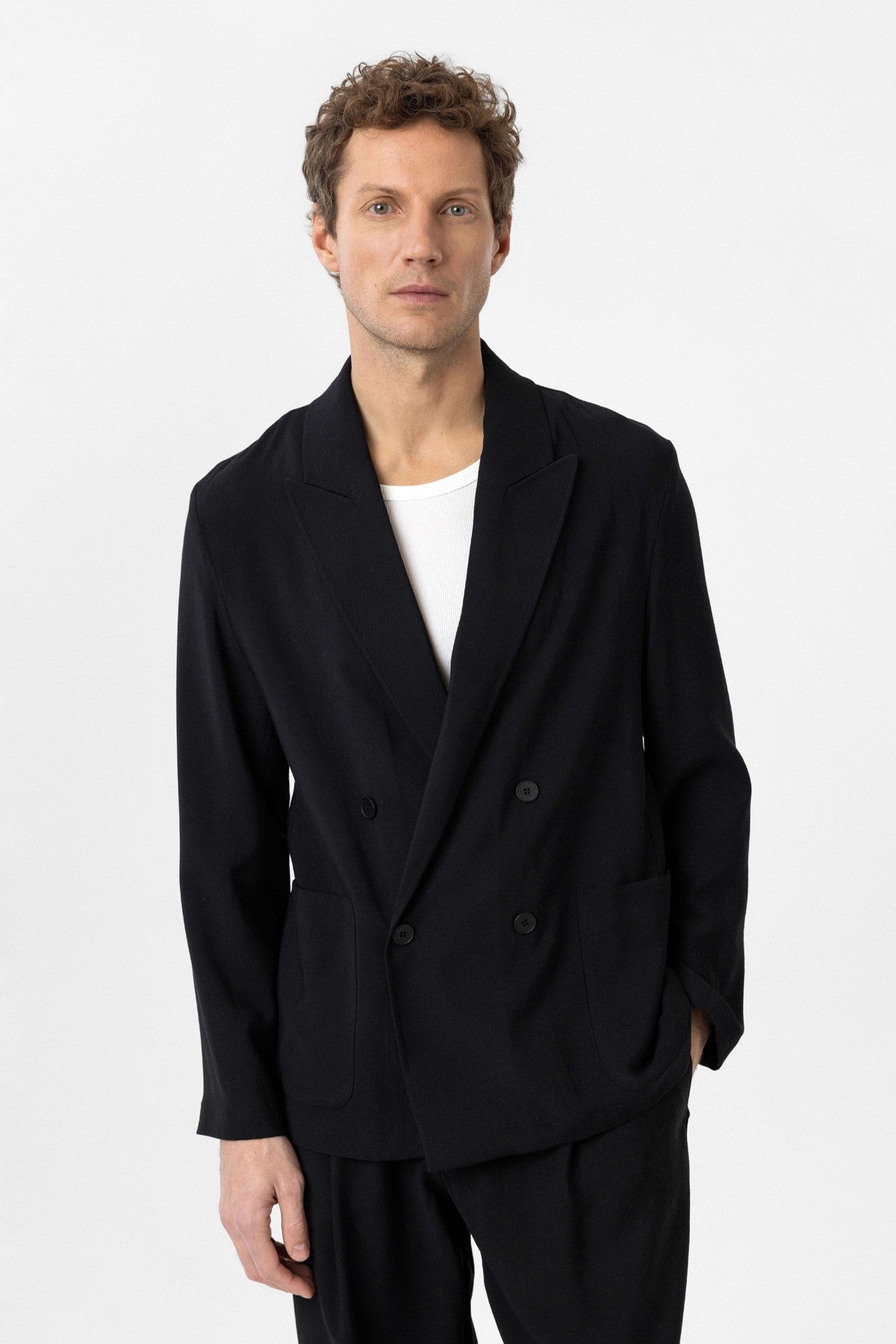 Antioch Relax Fit Diagonal-Striped Slim-Fit Men's Blazer