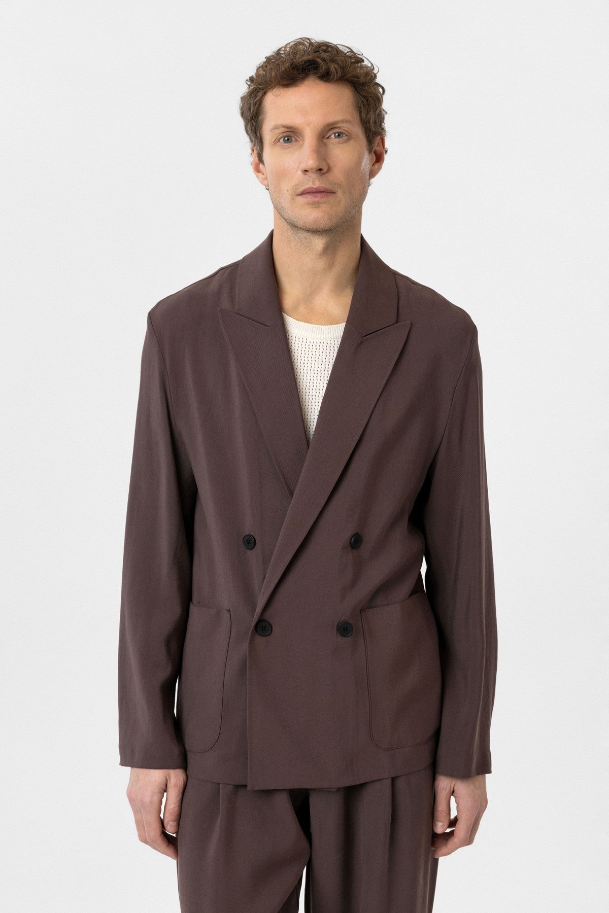Antioch Relax Fit Diagonal-Striped Slim-Fit Men's Blazer