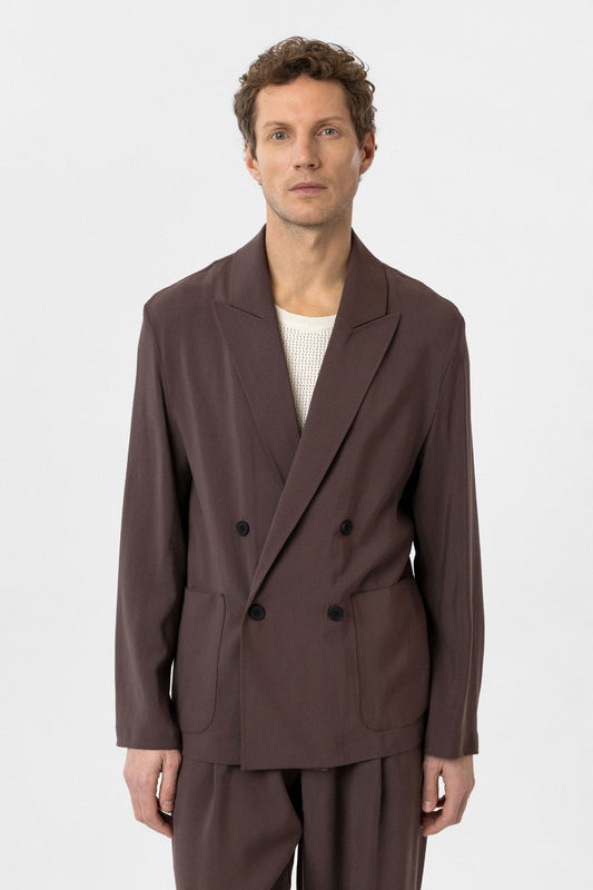 Antioch Relax Fit Diagonal-Striped Slim-Fit Men's Blazer