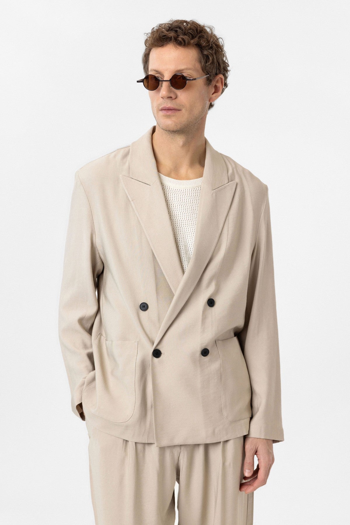 Antioch Relax Fit Diagonal-Striped Slim-Fit Men's Blazer