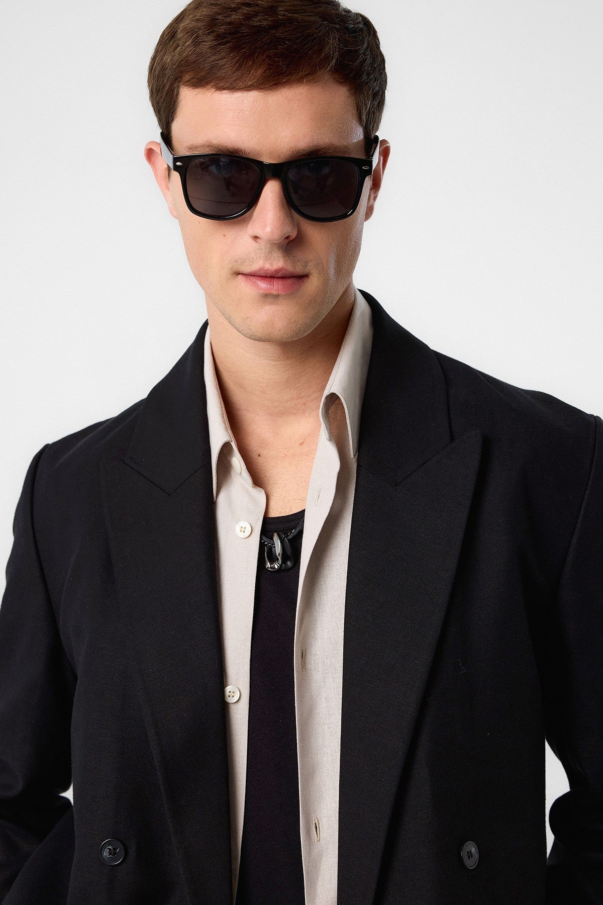 Relax Fit Men's Blazer Jacket in a Linen Blend