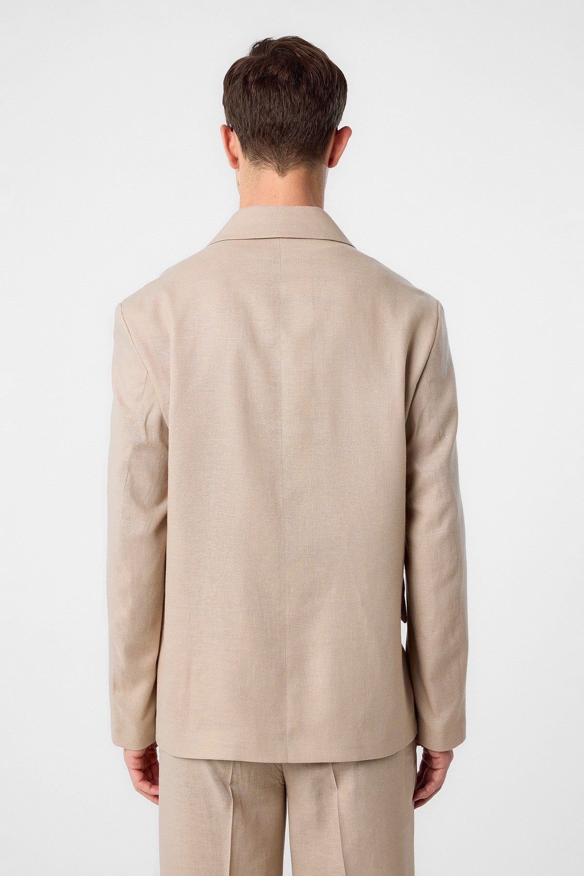 Relax Fit Men's Blazer Jacket in a Linen Blend