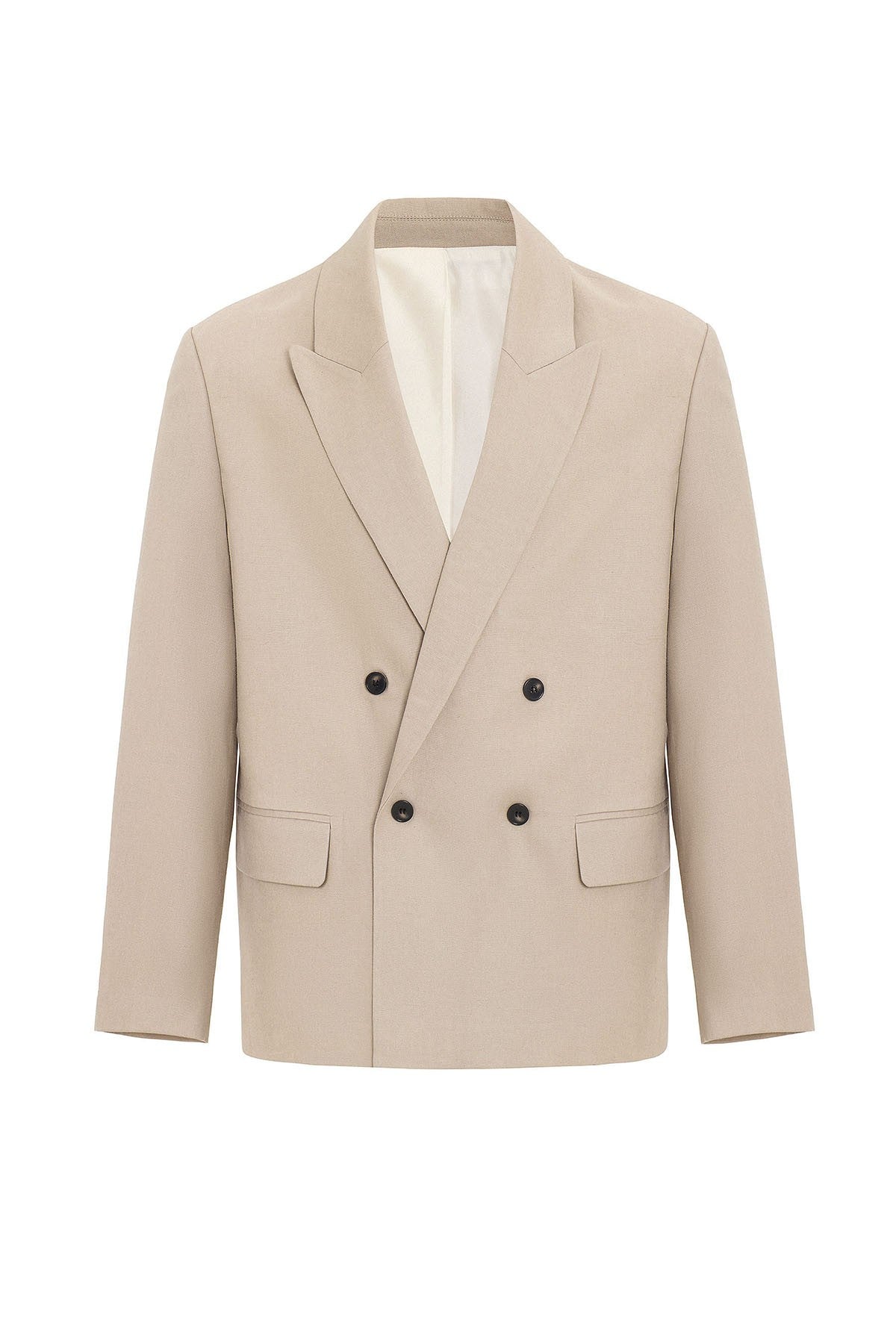 Relax Fit Men's Blazer Jacket in a Linen Blend