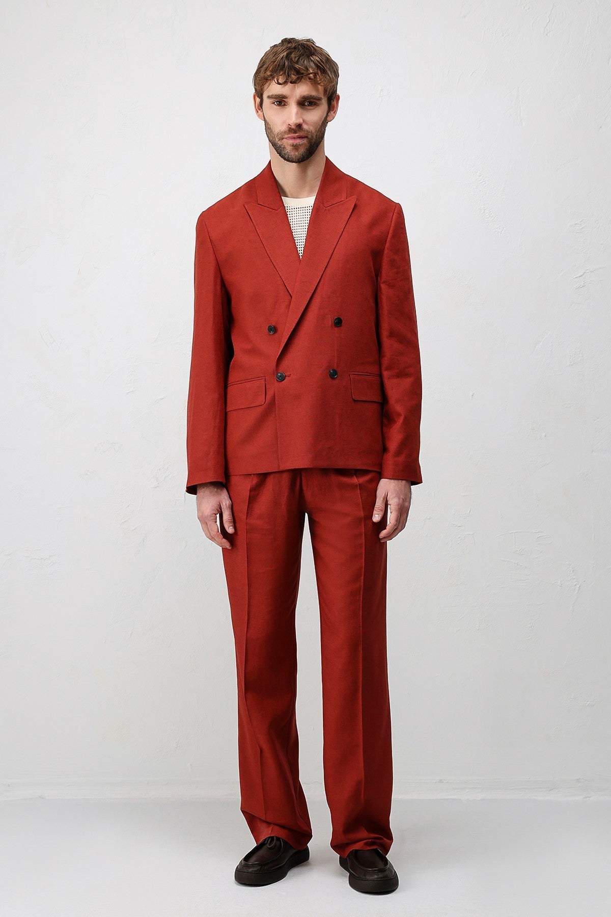 Relax Fit Men's Blazer Jacket in a Linen Blend