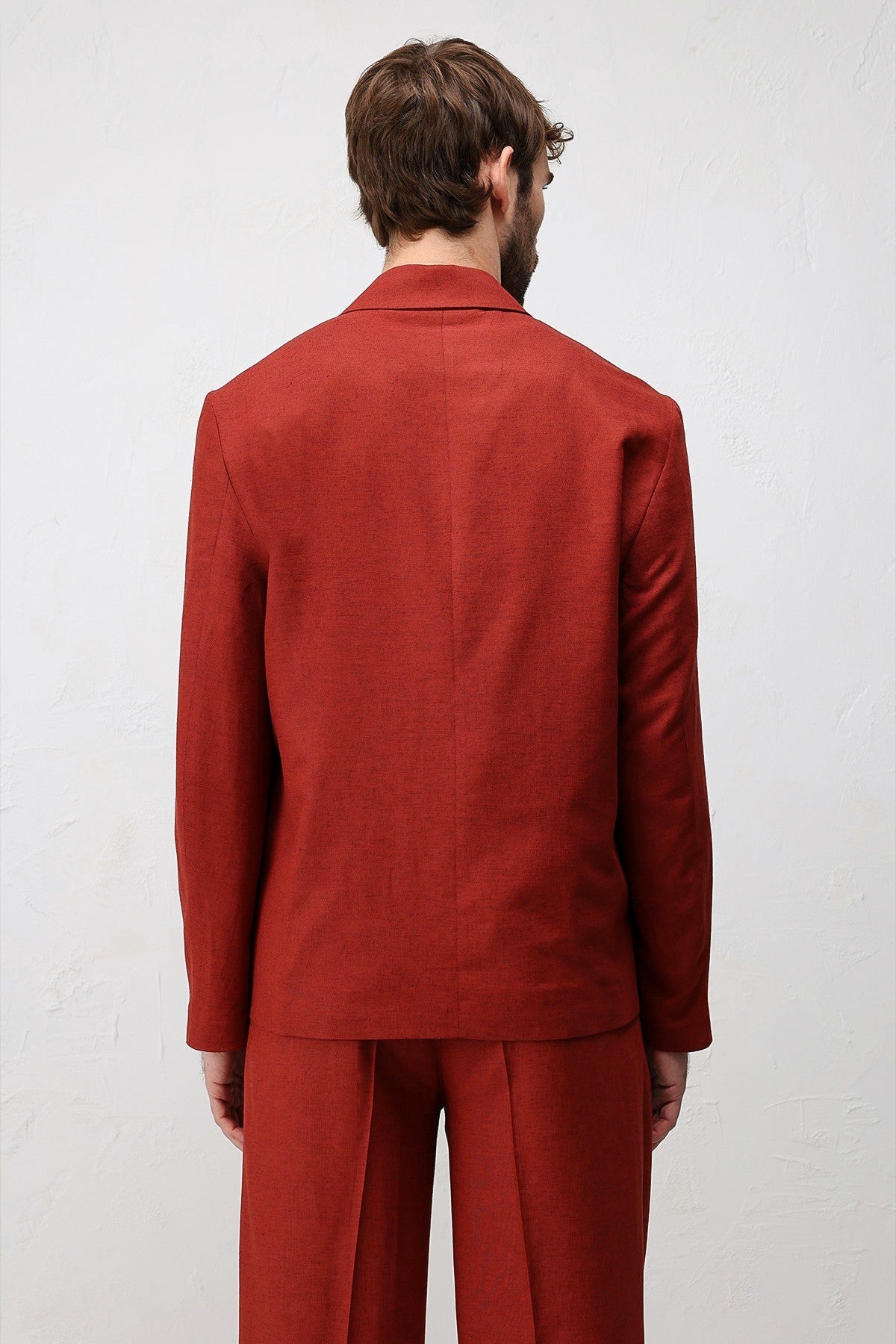 Relax Fit Men's Blazer Jacket in a Linen Blend