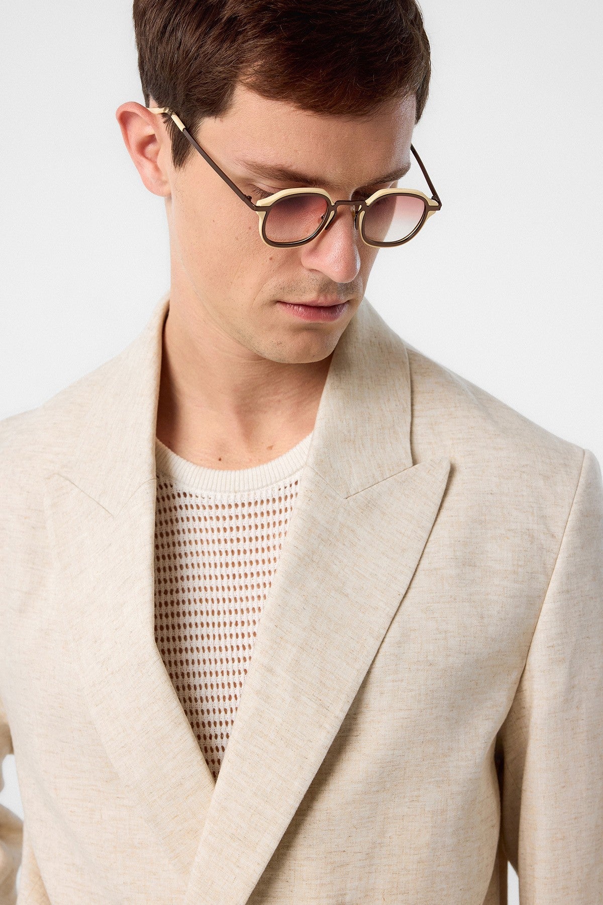 Relax Fit Men's Blazer Jacket in a Linen Blend