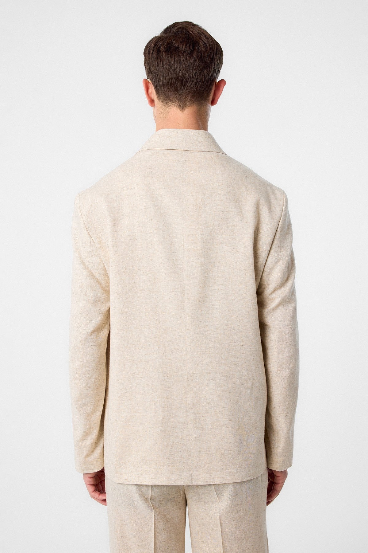 Relax Fit Men's Blazer Jacket in a Linen Blend