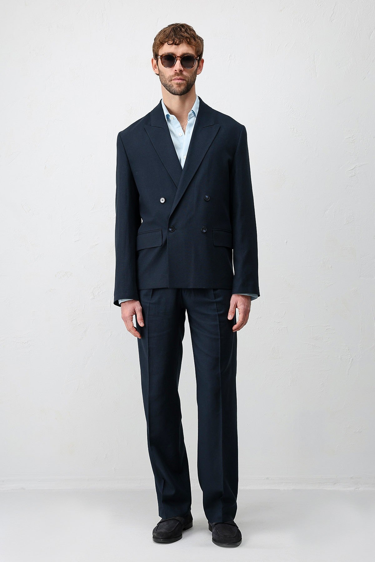 Relax Fit Men's Blazer Jacket in a Linen Blend