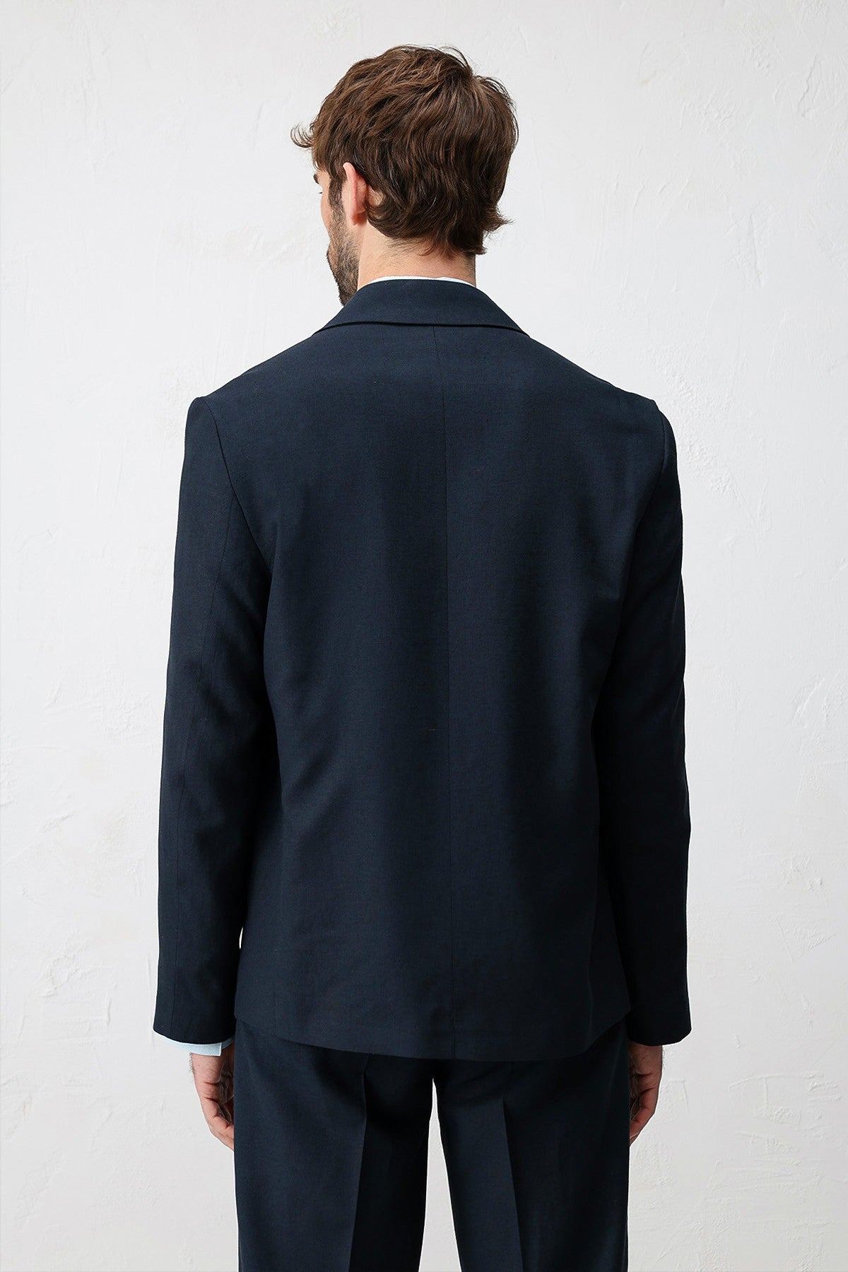 Relax Fit Men's Blazer Jacket in a Linen Blend