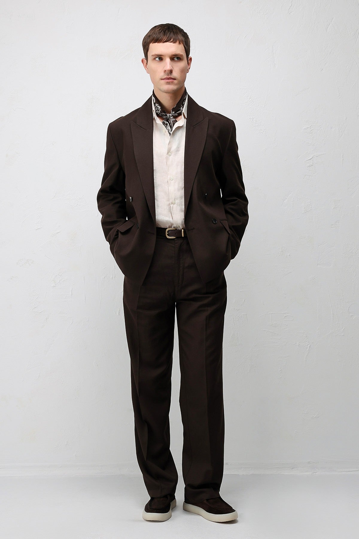 Relax Fit Men's Blazer Jacket in a Linen Blend