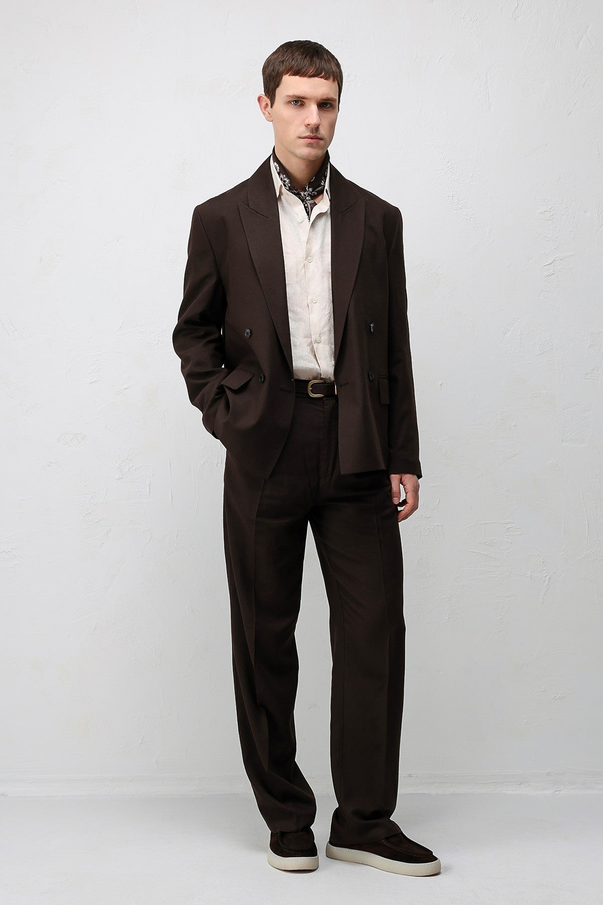 Relax Fit Men's Blazer Jacket in a Linen Blend