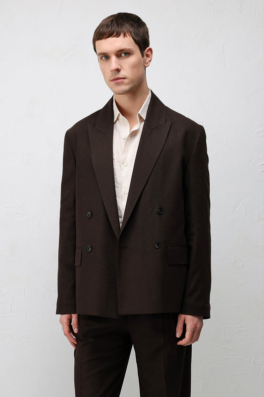 Relax Fit Men's Blazer Jacket in a Linen Blend