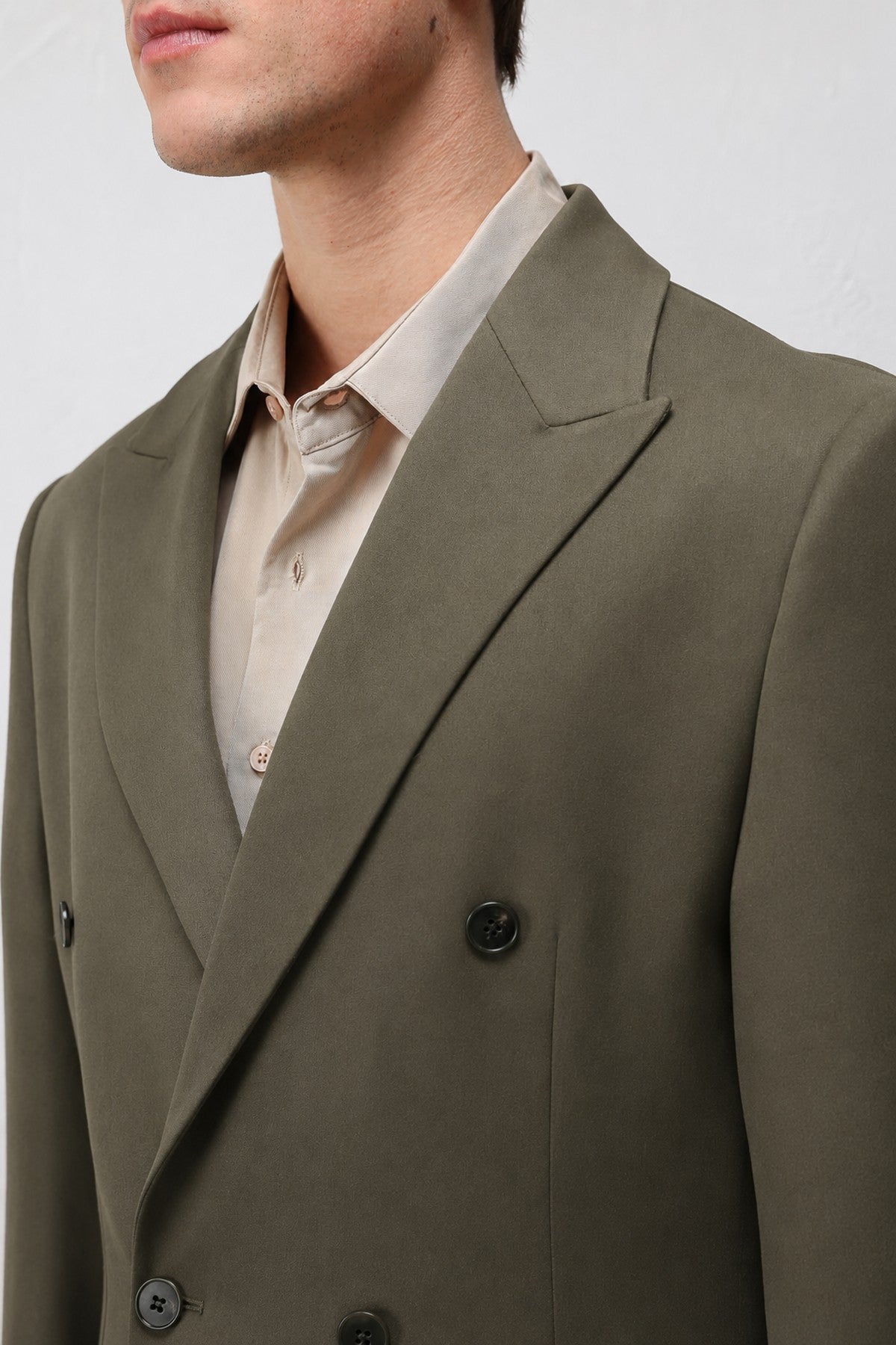 Relax Fit Double-Breasted Men's Blazer