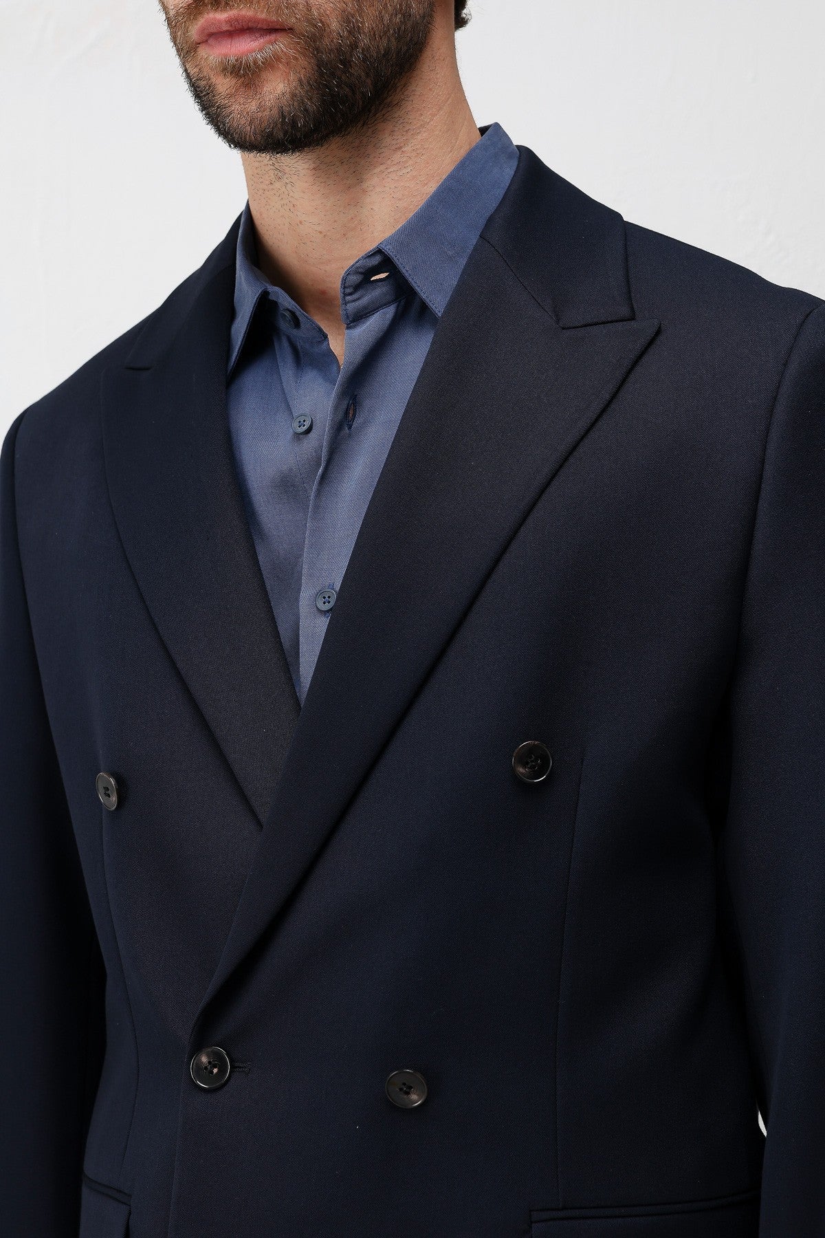 Relax Fit Double-Breasted Men's Blazer