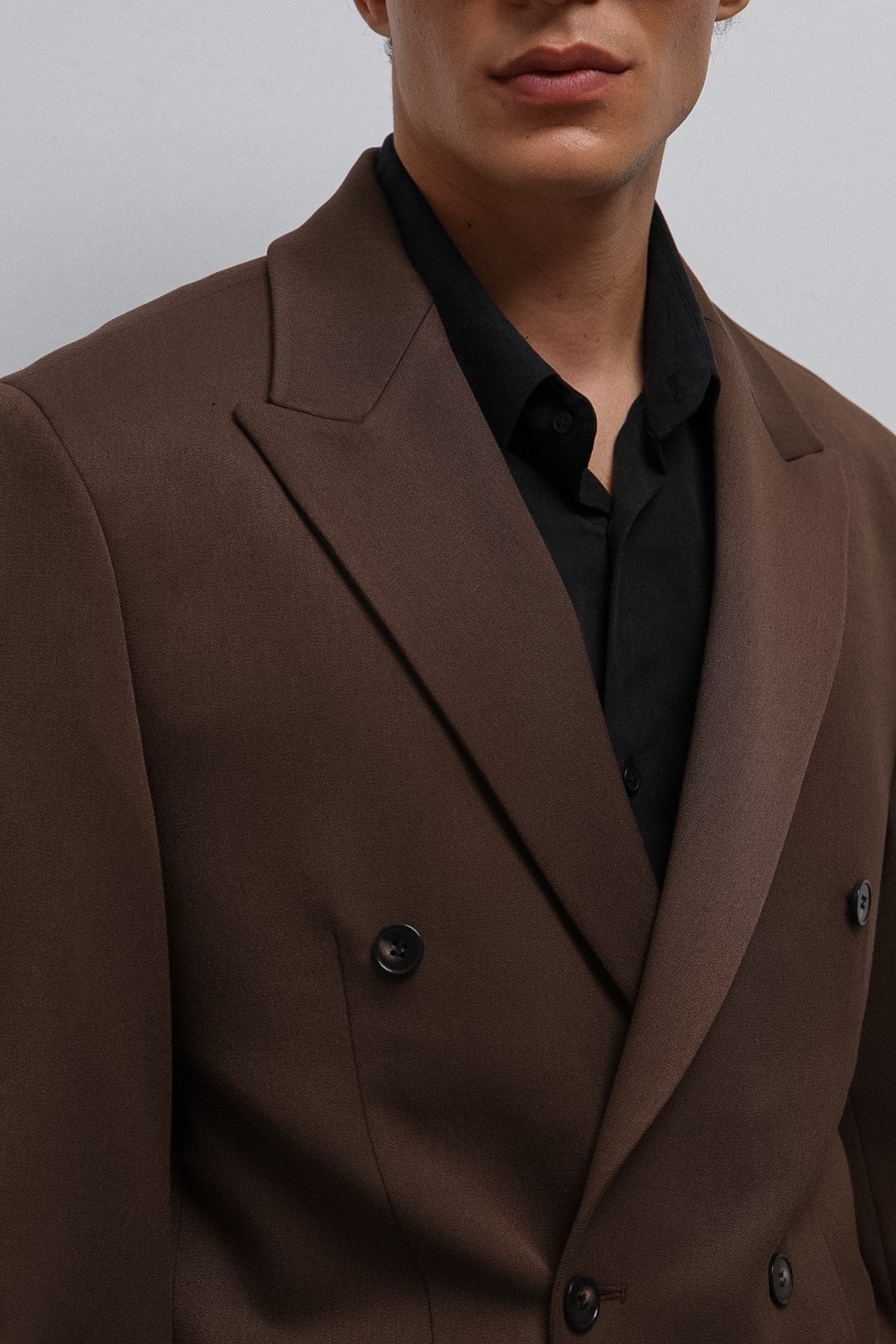 Relax Fit Double-Breasted Men's Blazer