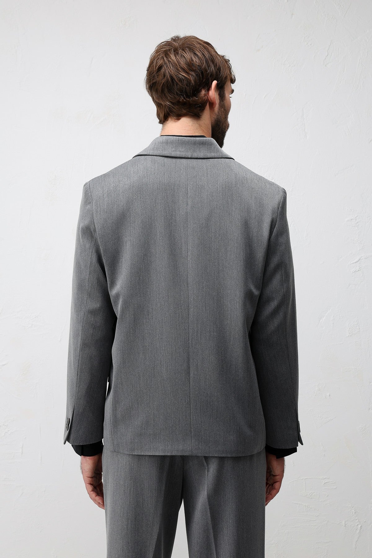 Relax Fit Double-Breasted Men's Blazer