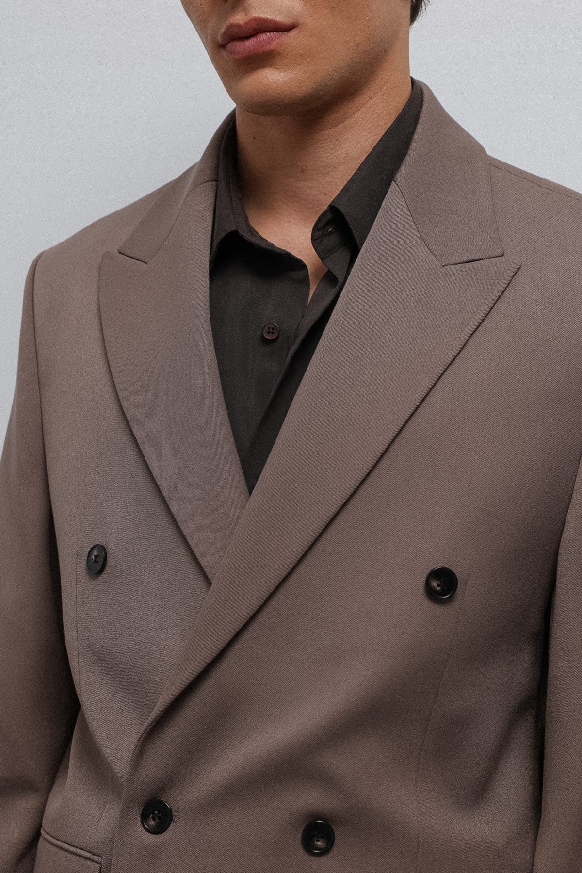 Relax Fit Double-Breasted Men's Blazer